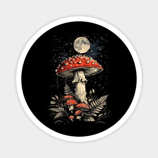 Mushrooms In The Moonlight Magnet